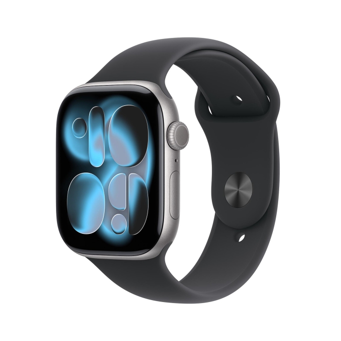 Apple Watch Series 11 GPS 42mm Space Grey Aluminium Case with Black Sport Band - M/L