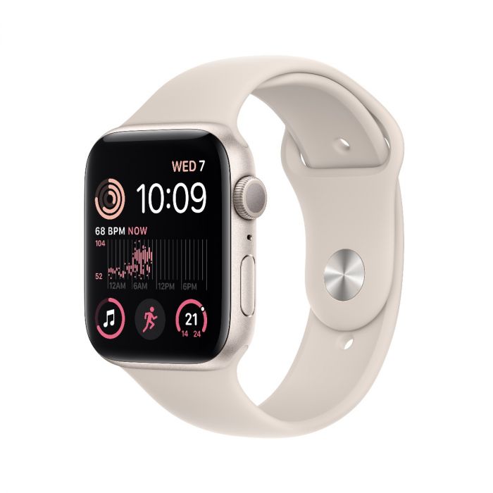 Apple Watch SE 2nd GENERALE GPS 40mm Starlight Aluminium Case with Starlight Sport Band - Regular