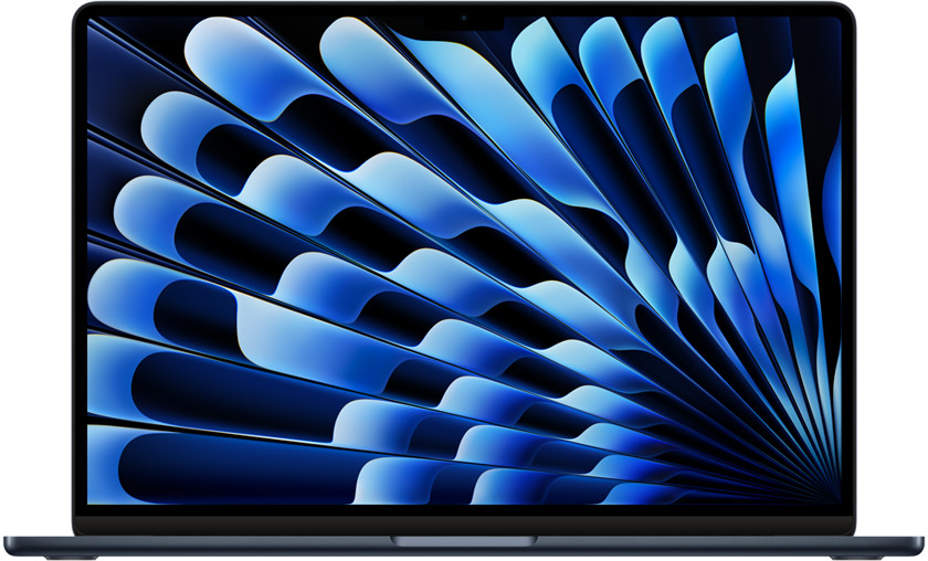 15 inch MacBook Air Apple M3 chip with 8 core CPU and 10 core GPU 8GB 256GB SSD Midnight